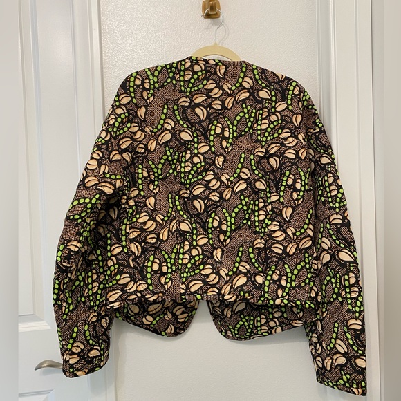A.L.C. Emory Jacket Quilted Puffer Floral Nude Peach Green Kick Multi NWT XS - Picture 8 of 10